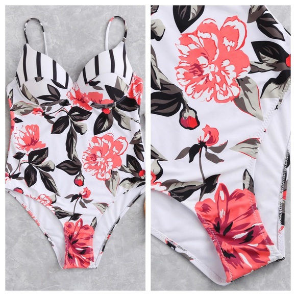 Floral print one piece - Picture 4 of 4